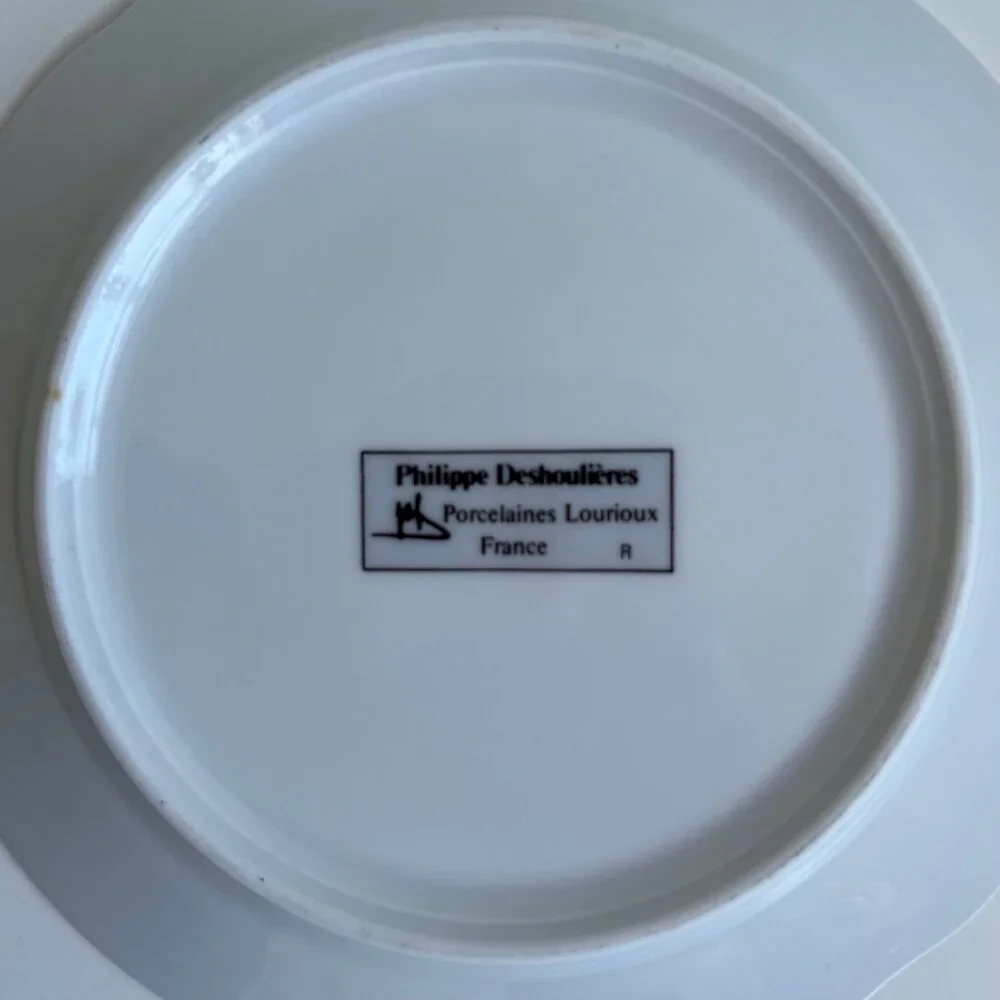 Philippe Deshoulieres Limoges Merchant Row Canapé Plate